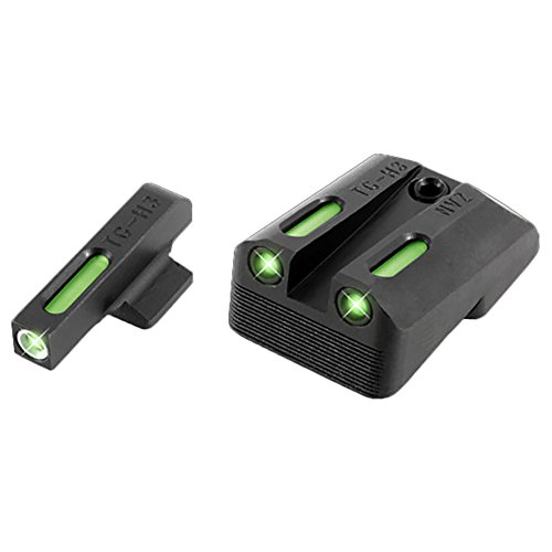 Image of TRUGLO TFX Handgun Sight | Durable Shock-Resistant Compact Brightly Glowing Tritium & Fiber-Optic Xtreme Day /Night Sight for Handguns