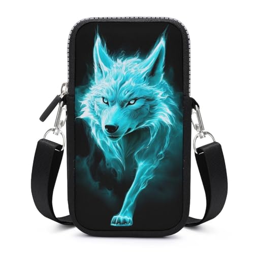 Neoprene Phone Holder with Smooth Zipper, Mini Crossbody Pack for Gym Running, Phone Pouch for Travel