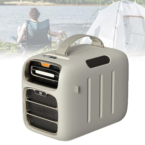 HTDRE Aire Acondicionado portátil de 5000 BTU: Aire Acondicionado Exterior de enfriamiento rápido para Acampar, Ajuste de Viento de 3 velocidades, Panel táctil, 4 Modos
