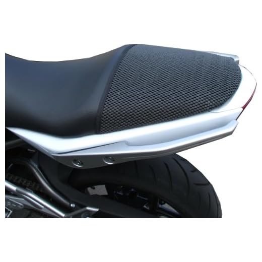 Cubierta TRIBOSEAT para Asiento Antideslizante Accesorio Personalizado Negro Compatible con Kawasaki ER6F (2005-2011)