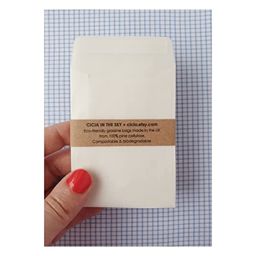 Mini enveloppes à confettis en verre 68x92mm Paper24 transparentes pour mariages - Lot de 200