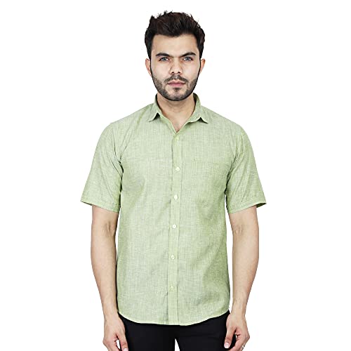 Image of TAHVO Men's Solid Regular Fit Shirt