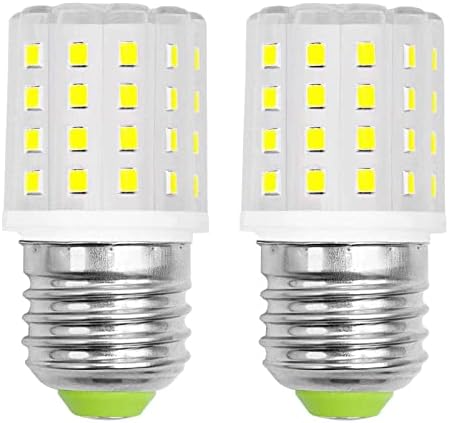 LIENNGKE 2 Pack LED Light Bulb Refrigerator Replacement AC 100-265w 3.5w E26 40W Halogen Equivalent Daylight White 6000K 500Lm Kitchen Medium Screw Base Corn Non-Dimmable T10