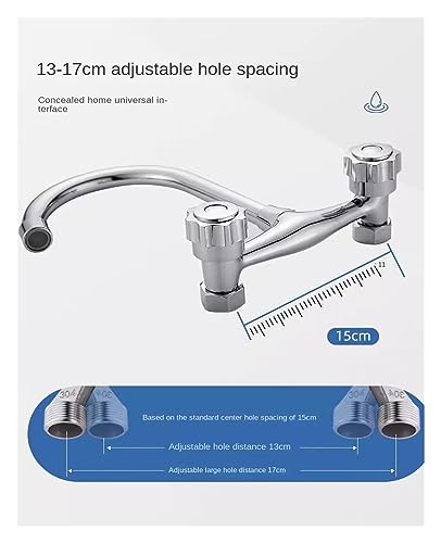 Robinet mitigeur avec stream spray bubbler orientable pour cuisine et bain
