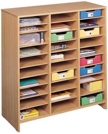 Nathan Tall Unit with Pigeonholes, Beech Effect