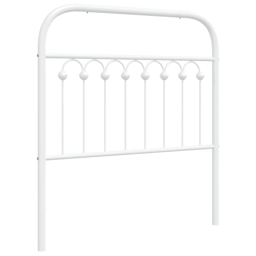 Hothingwell Tête de Lit Métal Blanc 90 cm Remplacement Classique