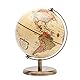 TOPGLOBE 14cm Antiker Globus- Englische Karte - Metallbasis Bronzierte Farbe - Pädagogische/geografische/moderne Schreibtischdekoration - für Schule, Zuhause und Büro
