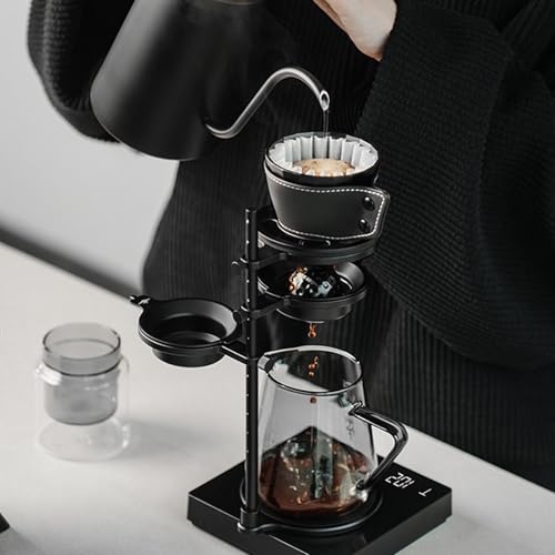 Soporte de café ajustable para preparar cold brew en tus viajes con molinillo 7
