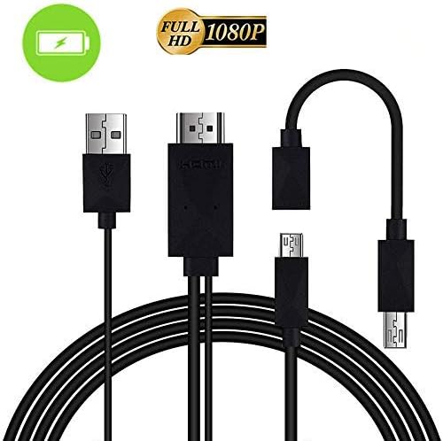 Micro USB to HDMI Adapter Cable, MHL to HDMI Adapter for Android Devices with Video Audio Output 1080P HDTV Adapter, HDMI Phone Adapter, MHL to HDMI HDTV Converter Cable