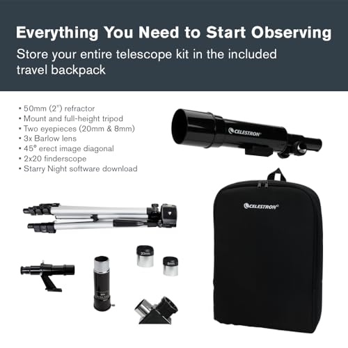 Image of Celestron Speciality Series Travel Scope 50 Telescope (Black)