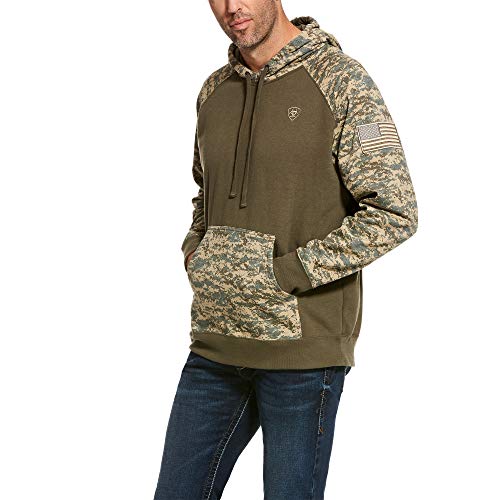 ARIAT Men's Patriot Hoodie Sage Camo Size XL