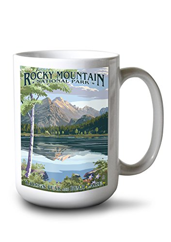 Lantern Press Rocky Mountain National Park, Colorado, Longs Peak and Bear Lake Summer 46097 (15oz White Ceramic Mug) Lantern Press Rocky Mountain National Park, Colorado, Longs Peak and Bear Lake Summer 46097 (15oz White Ceramic Mug)