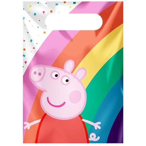 Paper Peppa Pig Party Bags Pack of 12 Cover