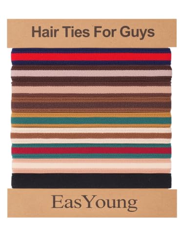 EasYoung Braided Mens Hair Ties For Men