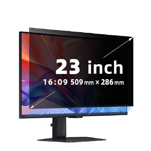 MokaZii Filtro de privacidad de nanoadsorción para Monitor de 23 Relación de Aspecto 16:9, Removible Anti Reflejo Privacy Antideslumbrante Protector para Monitor de 23