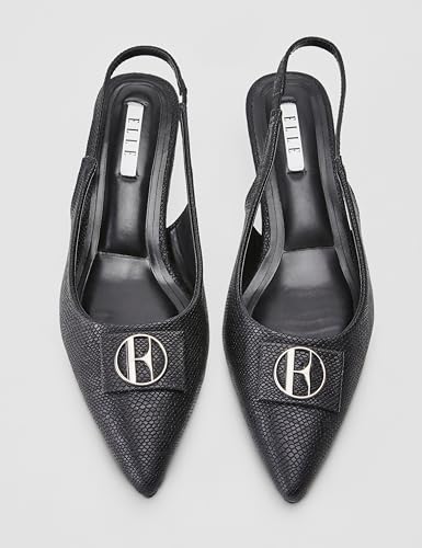 Image of ELLE Women's Pointed Toe Kitten Heel Sling Back Mules
