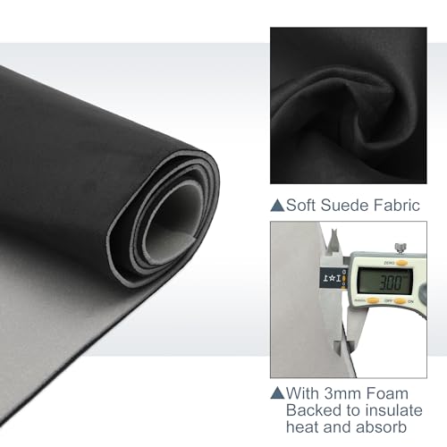 Tissu Ciel de Toit Voiture pour Réparer la Garniture Décollée : Kit Daim et Mousse 162x152cm