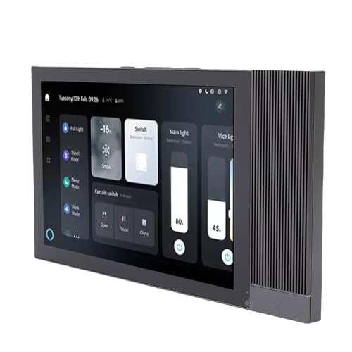 Image of Generic WiFi Smart Home Control Panel, 8 Inch Touch Screen Multifunctional Wall Central Control Panel Programmable Music Player, Support App Voice Controlled