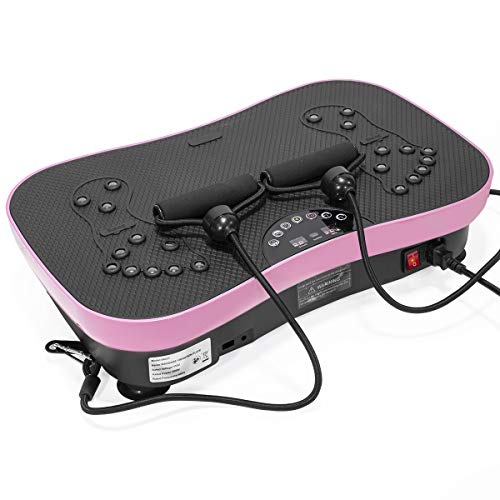 XtremepowerUS-Fitness-Vibration-Platform-Whole-Body-Vibration-Machine-Crazy-Fit-Plate-with-Remote-Control-2-Resistance-Bands