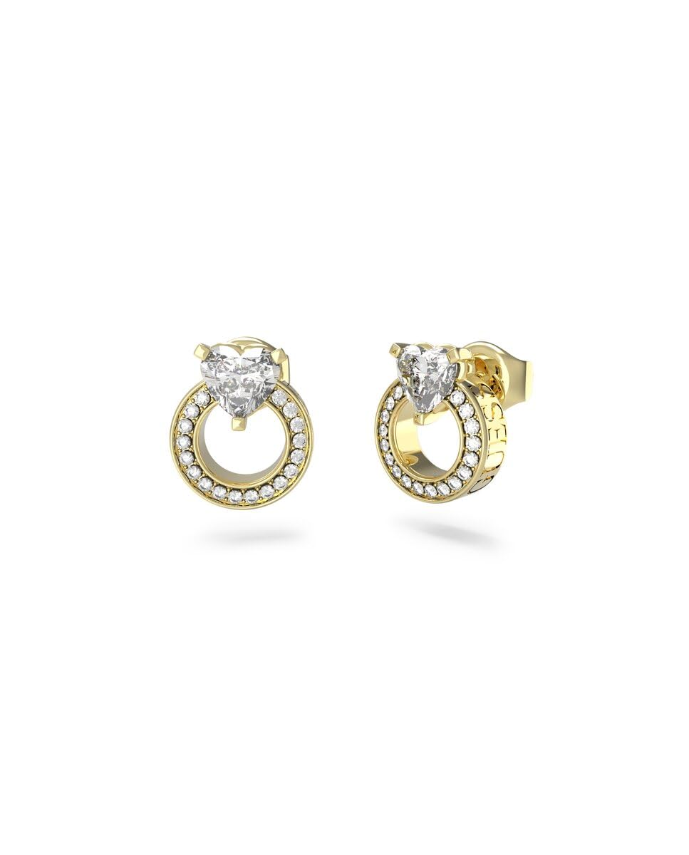 Guess Pendientes Mujer Earrings M'ama Non M'ama De Acero Dorado