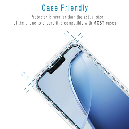 Image of 2+2 Pack Screen Protector for iPhone 13 6.1 Inch Tempered Glass