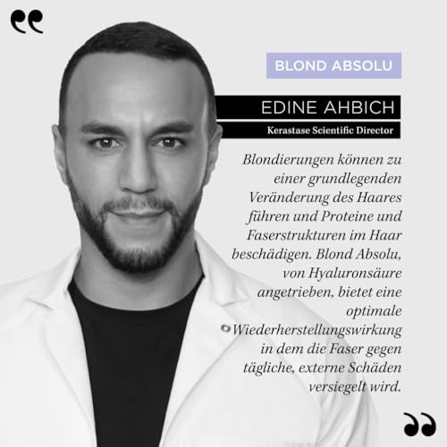 10. Bild von Kérastase Haarmaske für trockenes und blondiertes Haar, Gegen Gelbstich, Mit Hyaluron und Neutralisatoren, Masque Ultra-Violet, Blond Absolu, 200 ml