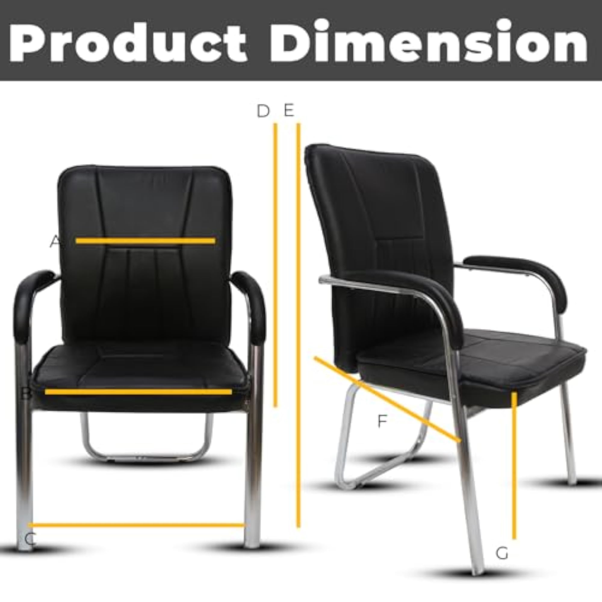 Leather Office Chair with Cushion, Easy Installation