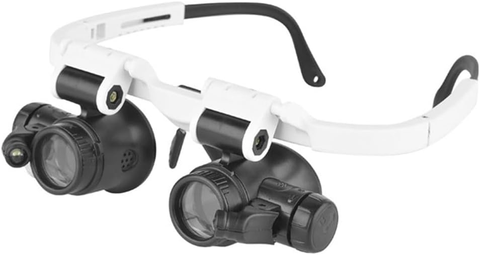 Wearing Magnifying Glass with LED Lamp Repairing Magnifying Glass for Clocks and Watches