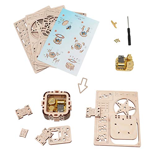 GuDoQi Puzzle 3D Legno, Modellini Carillon Mini