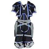 Kingdom Hearts Dark Sora Uniform Cosplay Costume Black Dark Sora Cosplay Costumes Party Sets (Male XL)