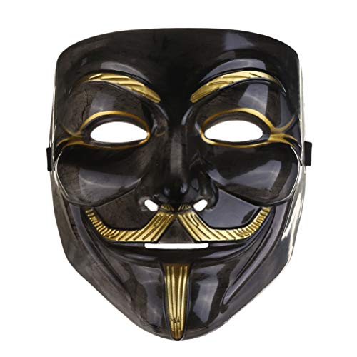 Boxwizard Hacker Anonymous Mask White Vendetta Mask for Masquerade Halloween Costume Cosplay Party M