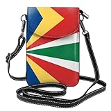 Matériau du produit : notre sac à bandoulière imprimé drapeau des Seychelles est fabriqué en cuir synthétique microfibre, boucle magnétique et bandoulière amovible et fermeture à rabat spéciale, c'est un accessoire quotidien indispensable pour les femmes