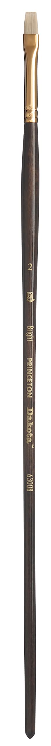 Pinceau pour empâtement acrylique Princeton Dakota n°2 forme plate pour lignes et aplats
