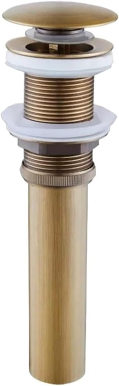 sustitución de Tapones de Fregadero Pop up, Desagüe de Lavabo de Bronce Antiguo con Sistema de Clic-clac de Cobre y latón con rebosadero(Zr2002 6)