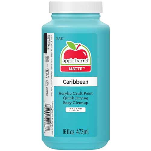 Apple Barrel Caribbean Acrylic Paint, 16 Fl Oz (Pack of 1)