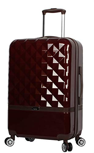 Nicole Miller New York Madison Luggage Collection - Designer Lightweight Hardside Suitcase- 20