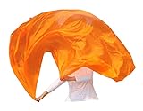 Des voiles rectangulaires en soie luxueux et de haute qualité à assortir à tous les costumes de danse orientale de votre garde-robe. Ils sont teints à la main et mesurent environ 270 cm sur 110 cm. Le poids de la soie est de 5 mm. Ils pèsent environ 60 grammes (2 onces).