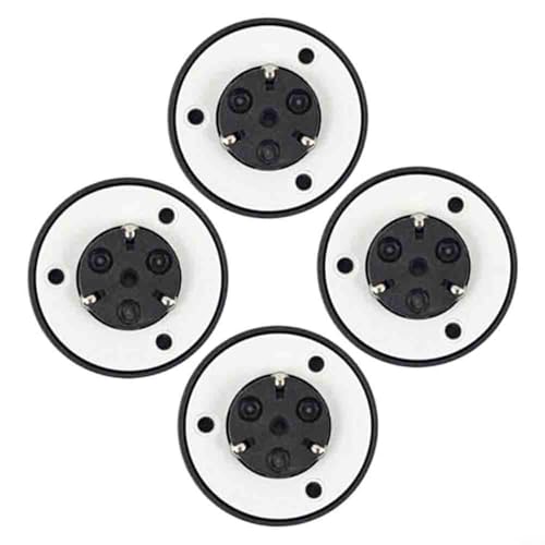 Hoppipola Soporte de disco para PS1 para PSX Motorabdeckung Tocadiscos de repuesto negro (4 unidades)