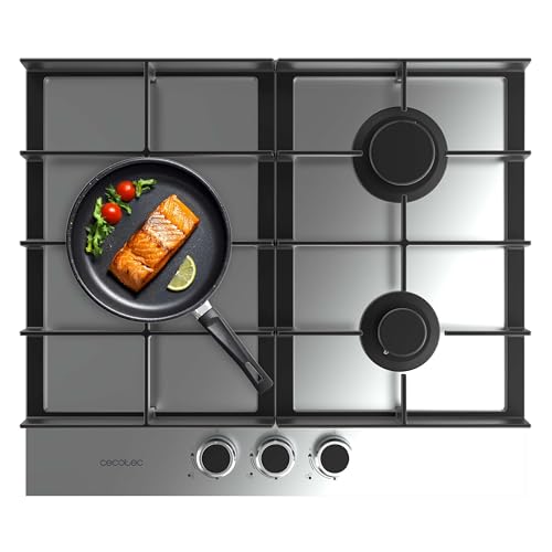 Cecotec Gaskochfeld mit 3 Brennern Bolero Squad G 3400F Inox. 6,2 kW, Dreifachflamme, Edelstahl, Gusseisenroste, WOK-Brenner, Elektronische Zündung, Sicherheitssystem, Umstellung auf Butangas. Cecotec Gaskochfeld mit 3 Brennern Bolero Squad G 3400F Inox. 6,2 kW, Dreifachflamme, Edelstahl, Gusseisenroste, WOK-Brenner, Elektronische Zündung, Sicherheitssystem, Umstellung auf Butangas.
