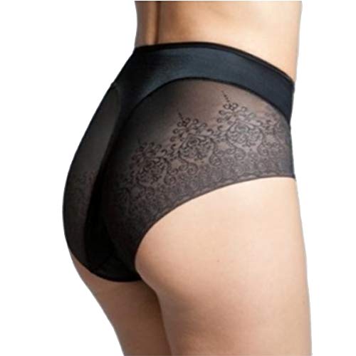 Yerma Intima Braga Control Efecto Tanga, no Marca y Reduce Talla (Negro, L)