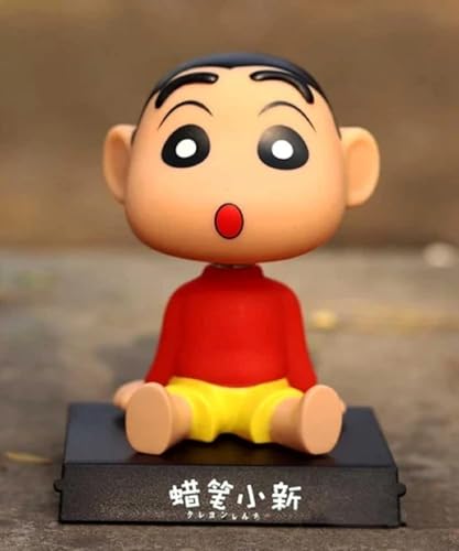 Image of Super Hero Shinchan Action Figure Limited Edition Bobblehead with Mobile Holder for Car Dashboard, Office Desk & Study Table (Pack of 1), Rubber