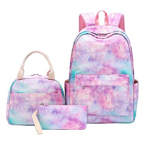 JAWSEU 3-in-1 Rainbow Backpack Set Cover