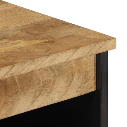 Meuble industriel en manguier pour optimiser le rangement du salon - 7