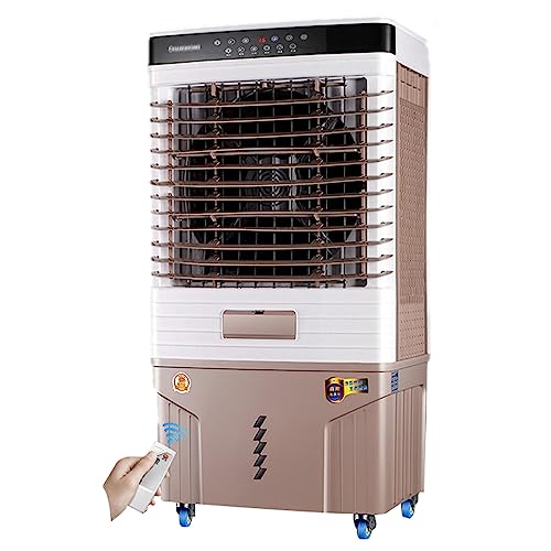Aire acondicionado sin tubo portatil comercial, enfriador de aire doméstico, con tanque de agua grande de 55 L/70L/80L, climatizador evaporativo enfriamiento eficiente (Size : 550000 air volume remot