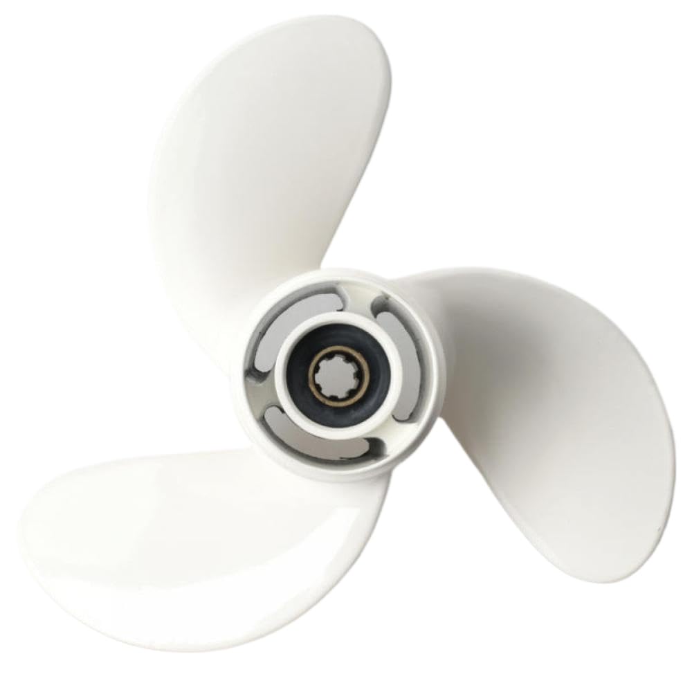 Elabora del Motore da 6 CHP 6G1 45943 00 El 8 1/2 x7 1/2 Vite Marine 7 Parte di Sostituzione della Spline Compatibile con Motore fuoribordo