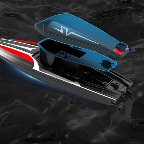 Bateau télécommandé facile à installer Toddmomy avec batterie 1200mah pour courses aquatiques - 5