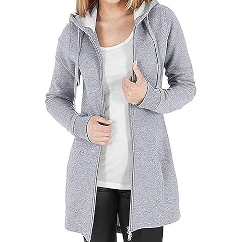 Vancavoo Sweat à Capuche Zippé Femme Cover