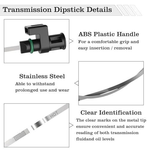 Image of 31086-JA00A CVT Fluid Oil Transmission Dipstick, Compatible with Nissan Altima 2007-2020 Rogue 2013-2022 Maxima Murano 2006-2022 Fluid ATF Level Indicator Dip Gauge Replace 31086-JA000