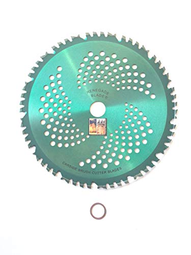 2Pk-10"-52T - Green"Viper" / Hybrid - Combo Specialty - Renegade Blade® - Carbide Brush Cutter Weed Eater Blades, 254Mm #TOP16