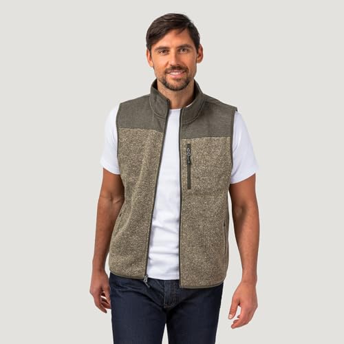 Free Country Men’s Fleece Vest Warm Lightweight Sleeveless Jacket with Zipper Pockets Outdoor Casual & Workwear – Block2